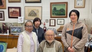 【直筆原画】生野省三 色紙「羽根突きと子供たち」久留米 郷土画家 お正月 昭和 20260323-320x180.jpeg