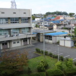 校舎より北西方面をのぞむ・令和元年(2019年)頃